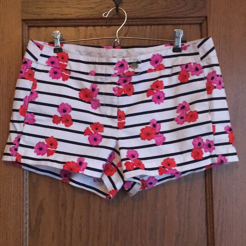 J. Crew floral shorts size 10 excellent condition